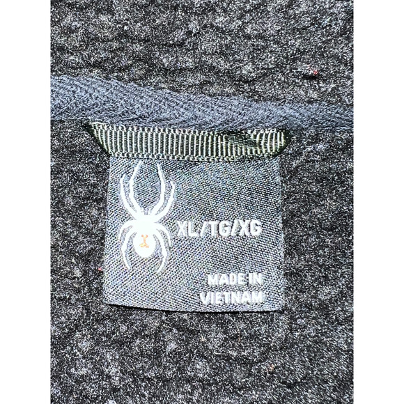 Spyder Mens Jacket Size XL Gray Sherpa Line Full Zip Flannel Pockets Heavy - Picture 2 of 11